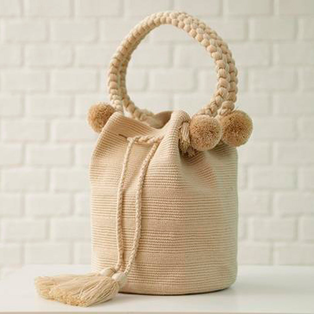 Barra Cream Ethnic Handmade Colombian Bag - Basics and Organics