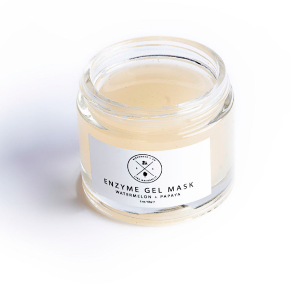 Watermelon & Papaya Enzyme Gel - 100% Natural Face Mask - Basics and Organics