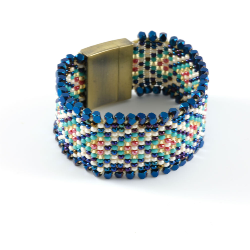 Vera Chaang Fes Handwoven Crystals Bracelet - Basics and Organics