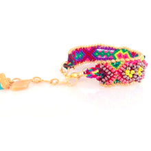 Vera Chaang Guadalupe, Hand Woven Cotton and Crystals Bracelet - Basics and Organics