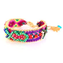 Vera Chaang Guadalupe, Hand Woven Cotton and Crystals Bracelet - Basics and Organics
