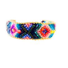 Vera Chaang Guadalupe, Hand Woven Cotton and Crystals Bracelet - Basics and Organics