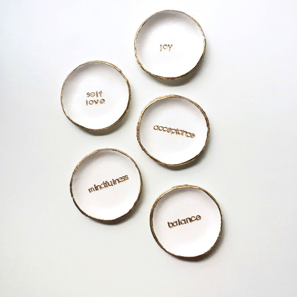 One Word Handmade Jewelry and Ring Dish - Basics and Organics