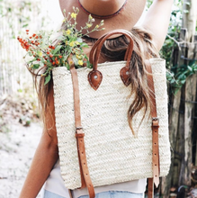 Natural Palm Handwoven Moroccan Ecofriendly Backpack - Basics and Organics
