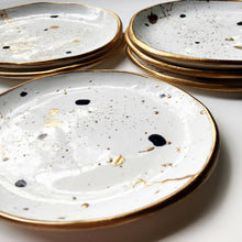 Gold Spatter Handmade Jewelry and  Ring Dish - Basics and Organics