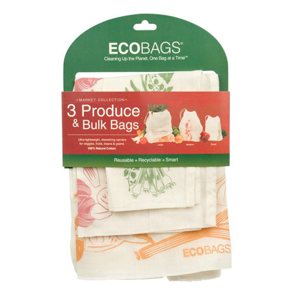 Ecobags Produce Bags - Set of 3 - Basics and Organics