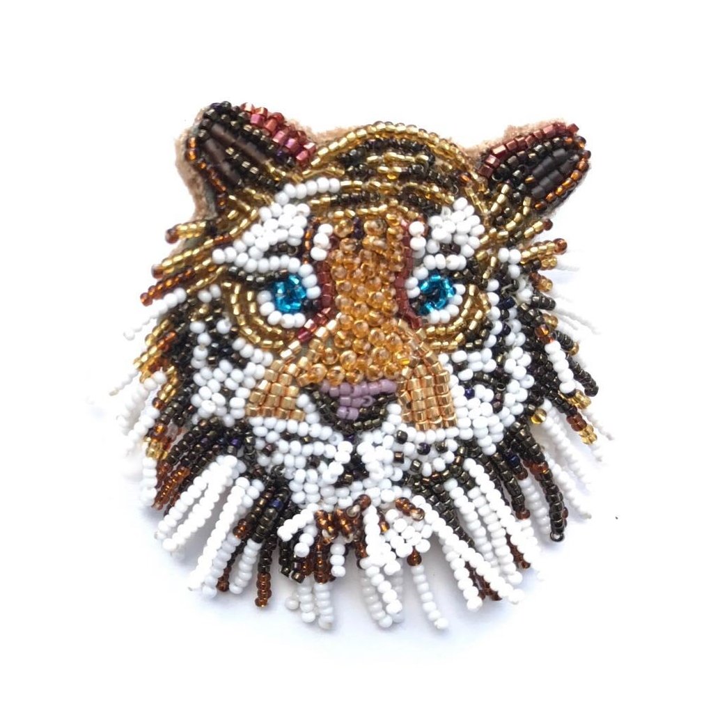 Vera Chaang Handmade Tiger Brooch