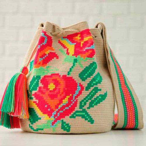 Flore Ethnic Handmade Colombian Wayuu Bag - Basics and Organics